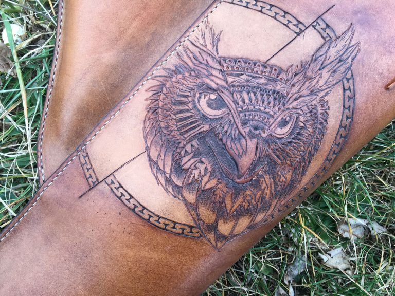 Faretra da Fianco con borsello in cuoio – Gufo